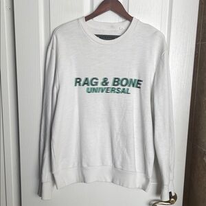 Rag & Bone New York - White Graphic Sweat Shirt.